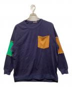 FRAPBOISフラボア）の古着「メローパネル プルオーバー」｜ネイビー