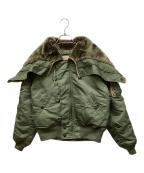 AVIREXアヴィレックス）の古着「N-2B COMMERCIAL REAL FUR」｜オリーブ