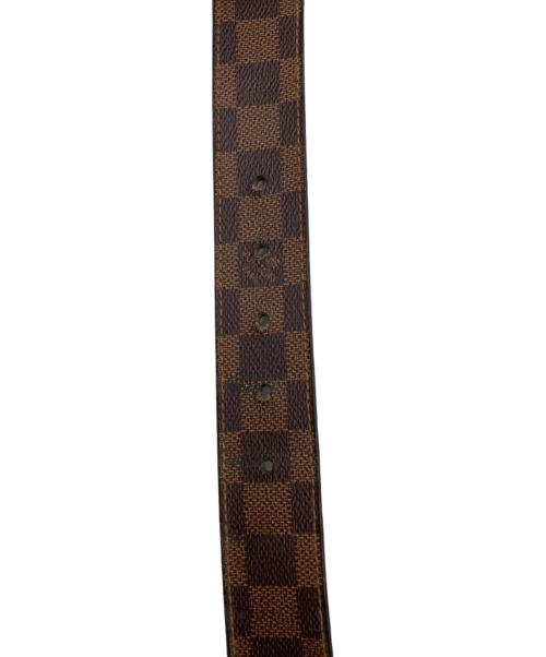 LOUIS VUITTON（ルイ ヴィトン）LOUIS VUITTON (ルイ ヴィトン) ダミエ サンチュール アンヴァントゥール ベルト ブラウン サイズ:85/34の古着・服飾アイテム