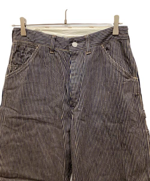 45R（フォーティファイブ・アール）45R (フォーティファイブ・アール) モンブラウンヒッコリーの908山ペインターパンツ（濃） ブラウン サイズ:28の古着・服飾アイテム