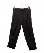 COMME des GARCONS HOMMEコムデギャルソン オム）の古着「07AWリネン混ウールスラックス」｜ブラック