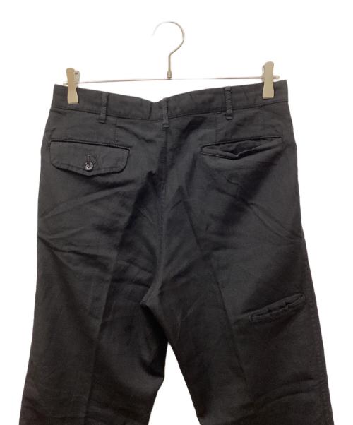 COMME des GARCONS HOMME（コムデギャルソン オム）COMME des GARCONS HOMME (コムデギャルソン オム) 07AWリネン混ウールスラックス ブラック サイズ:Sの古着・服飾アイテム