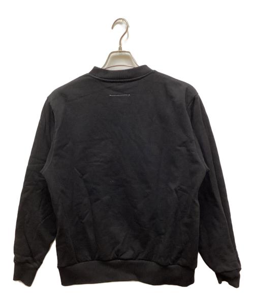 MM6 Maison Margiela（エムエムシックスメゾンマルジェラ）MM6 Maison Margiela (エムエムシックスメゾンマルジェラ) ロゴスウェット ブラック サイズ:Mの古着・服飾アイテム