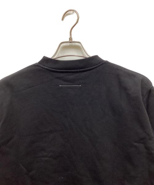 MM6 Maison Margiela（エムエムシックスメゾンマルジェラ）MM6 Maison Margiela (エムエムシックスメゾンマルジェラ) ロゴスウェット ブラック サイズ:Mの古着・服飾アイテム