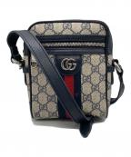 GUCCIグッチ）の古着「オフィディアPVCミニショルダーバッグ」｜ネイビー