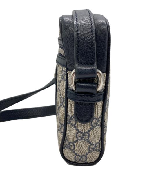 GUCCI（グッチ）GUCCI (グッチ) オフィディアPVCミニショルダーバッグ ネイビーの古着・服飾アイテム