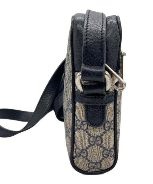 GUCCI（グッチ）GUCCI (グッチ) オフィディアPVCミニショルダーバッグ ネイビーの古着・服飾アイテム