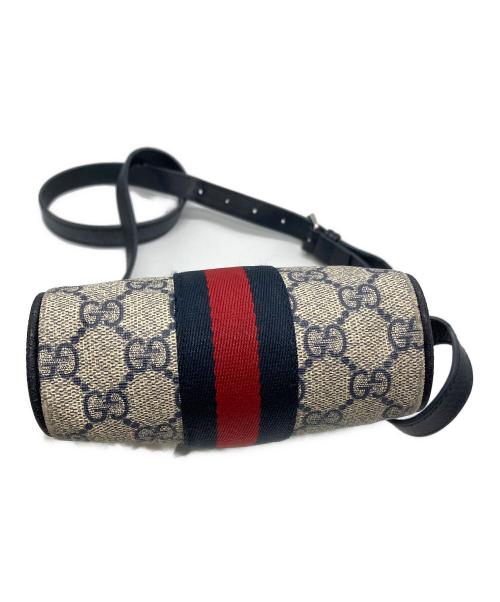 GUCCI（グッチ）GUCCI (グッチ) オフィディアPVCミニショルダーバッグ ネイビーの古着・服飾アイテム