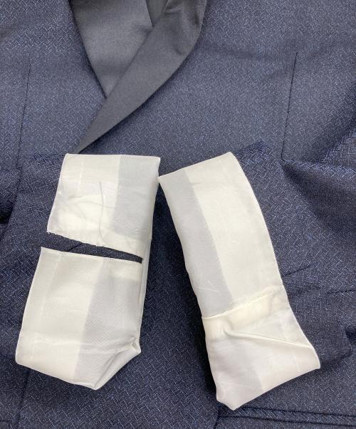 Z Zegna（ジー・ゼニア）Z Zegna (ジー・ゼニア) タキシードジャケット ネイビー サイズ:48の古着・服飾アイテム