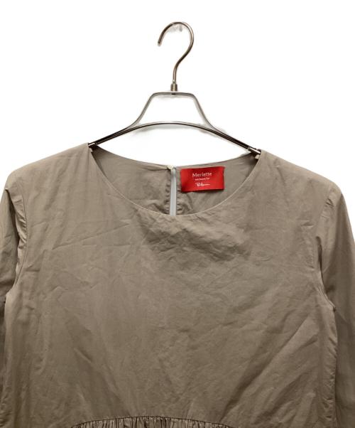 merlette（マーレット）merlette (マーレット) Ron Herman (ロンハーマン) 別注Chaouen Dress/シャウエンドレス ベージュ サイズ:XSの古着・服飾アイテム