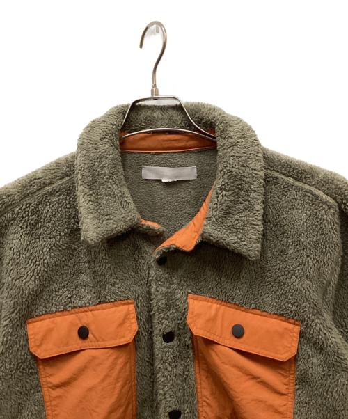 OUTERKNOWN（アウターノーン）OUTERKNOWN (アウターノーン) スナップフリースジャケット オリーブ サイズ:Mの古着・服飾アイテム