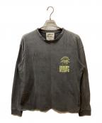 DAMSON MADDER.ダムソンマーダー）の古着「Goddess Long-Sleeved T-Shirt/ゴッデスロングスリ－ブティーシャツ」｜グレー