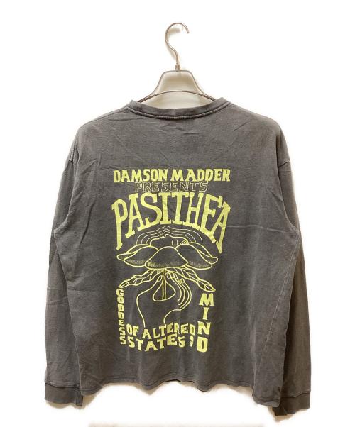 DAMSON MADDER.（ダムソンマーダー）DAMSON MADDER. (ダムソンマーダー) Goddess Long-Sleeved T-Shirt/ゴッデスロングスリ－ブティーシャツ グレー サイズ:10の古着・服飾アイテム