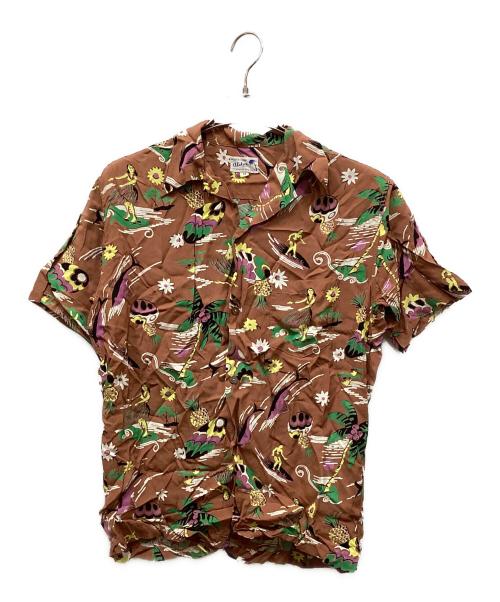 Sun Surf（サンサーフ）Sun Surf (サンサーフ) ELLERY CHUN'S CREATION アロハシャツ レッド サイズ:Mの古着・服飾アイテム