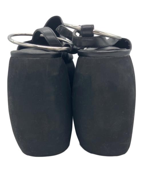 FICTION TOKYO（フィクショントーキョー）FICTION TOKYO (フィクショントーキョー) POKKURI Sandals/ポックリサンダル ブラック サイズ:2の古着・服飾アイテム