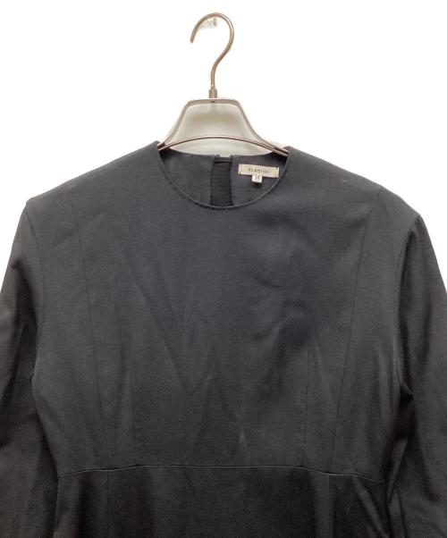 BLAMINK（ブラミンク）BLAMINK (ブラミンク) シルクレースコンビロングスリーブ ブラック サイズ:36の古着・服飾アイテム