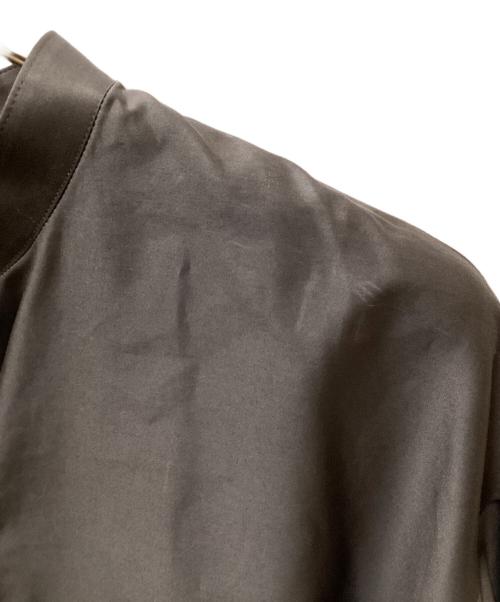 ebure（エブール）ebure (エブール) ハイカウントコットンサテンバンドカラー グレー サイズ:38の古着・服飾アイテム