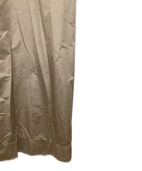 ebure（エブール）ebure (エブール) ナチュラルドライタフタ バルーンスリーブワンピース ブラウン サイズ:38の古着・服飾アイテム