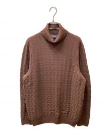 Drumohr（ドルモア）の古着「タートルネックニット」｜ブラウン