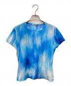ISSEY MIYAKEイッセイミヤケ）の古着「タイダイシアーTシャツ」｜ブルー