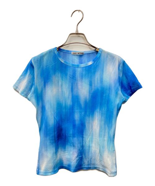 ISSEY MIYAKE（イッセイミヤケ）ISSEY MIYAKE (イッセイミヤケ) タイダイシアーTシャツ ブルー サイズ:2の古着・服飾アイテム