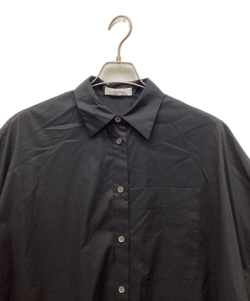 ADORE（アドーア）ADORE (アドーア) クリアライトブラウス ブラック サイズ:38の古着・服飾アイテム