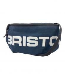 F.C.R.B.（エフシーレアルブリストル）の古着「SQUARELOGO WAISTBAG/スクエアロゴウエストバッグ」｜ネイビー