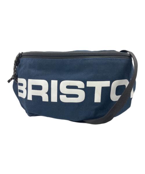 F.C.R.B.（エフシーレアルブリストル）F.C.R.B. (エフシーレアルブリストル) SQUARELOGO WAISTBAG/スクエアロゴウエストバッグ ネイビーの古着・服飾アイテム