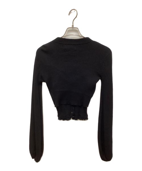ANDMARY（アンドマリー）ANDMARY (アンドマリー) エマリボンセットカーディガン ブラック サイズ:FREEの古着・服飾アイテム