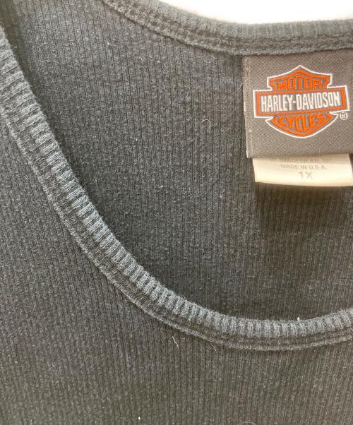 HARLEY-DAVIDSON（ハーレーダビッドソン）HARLEY-DAVIDSON (ハーレーダビッドソン) ラインストーンタンクトップ ブラック サイズ:１Xの古着・服飾アイテム