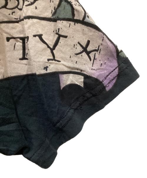 Ed Hardy（エド ハーディー）Ed Hardy (エド ハーディー) スタッズ×パッチ大判プリントTシャツ ブラック サイズ:Mの古着・服飾アイテム