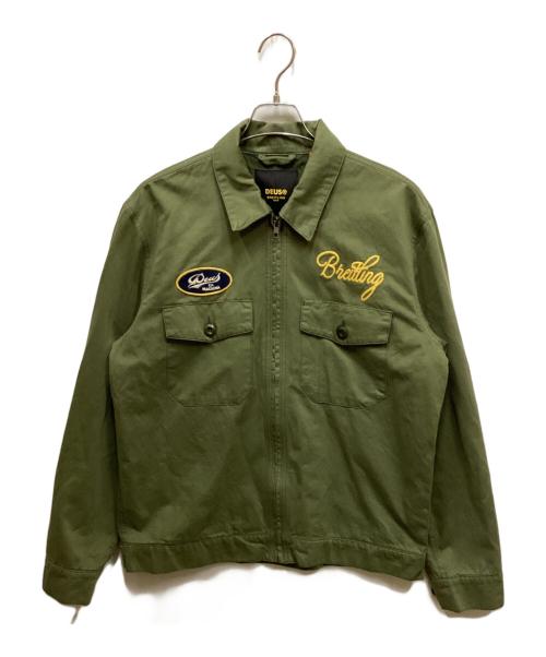 DEUS EX MACHINA（デウス エクス マキナ）DEUS EX MACHINA (デウス エクス マキナ) スーベニアジャケット オリーブ サイズ:Lの古着・服飾アイテム