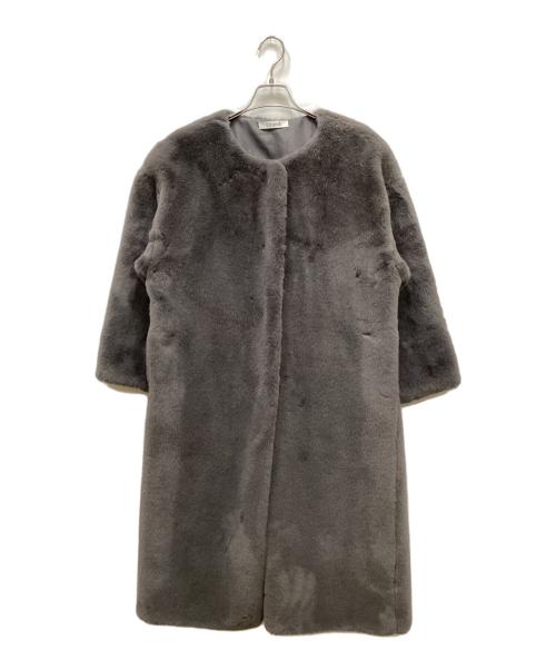 CEDNIE（セドニー）CEDNIE (セドニー) ファーコート グレー サイズ:Mの古着・服飾アイテム