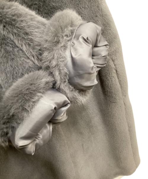 CEDNIE（セドニー）CEDNIE (セドニー) ファーコート グレー サイズ:Mの古着・服飾アイテム