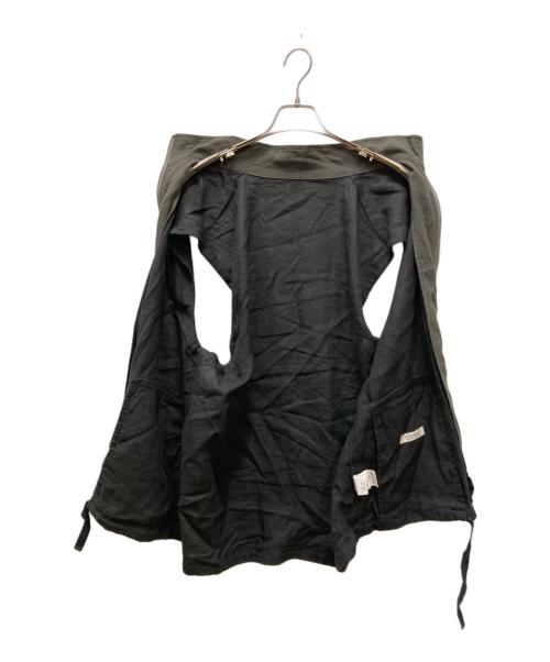 nestrobe confect（ネストローブ コンフェクト）nestrobe confect (ネストローブ コンフェクト) リネン和紙ベスト ブラック サイズ:3の古着・服飾アイテム