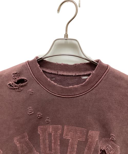 NAUTICA（ノーティカ）NAUTICA (ノーティカ) クラッシュ加工スウェット レッド サイズ:Lの古着・服飾アイテム
