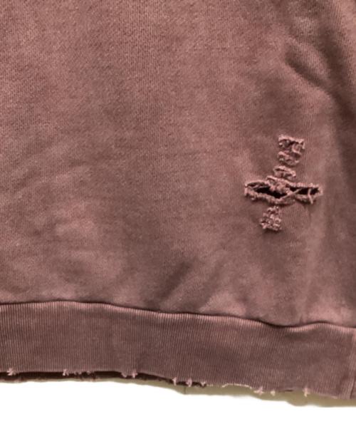 NAUTICA（ノーティカ）NAUTICA (ノーティカ) クラッシュ加工スウェット レッド サイズ:Lの古着・服飾アイテム