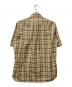 Paul Stuart (ポールスチュアート) 25SSマドラスチェック柄パナマシャツ ブラウン サイズ:XL：6000円