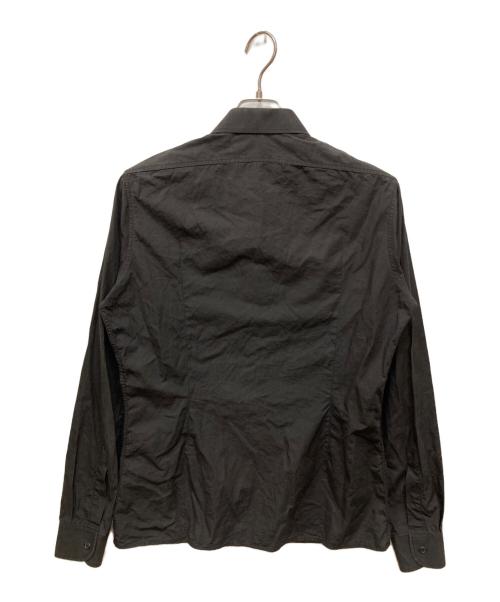 RAF SIMONS（ラフシモンズ）RAF SIMONS (ラフシモンズ) ワンポイント刺繍シャツ グレー サイズ:48の古着・服飾アイテム