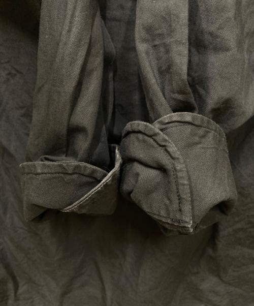 RAF SIMONS（ラフシモンズ）RAF SIMONS (ラフシモンズ) ワンポイント刺繍シャツ グレー サイズ:48の古着・服飾アイテム