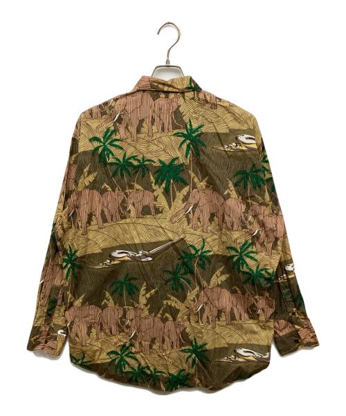 PAPAS（パパス）PAPAS (パパス) アロハシャツ ブラウン サイズ:Ｍの古着・服飾アイテム