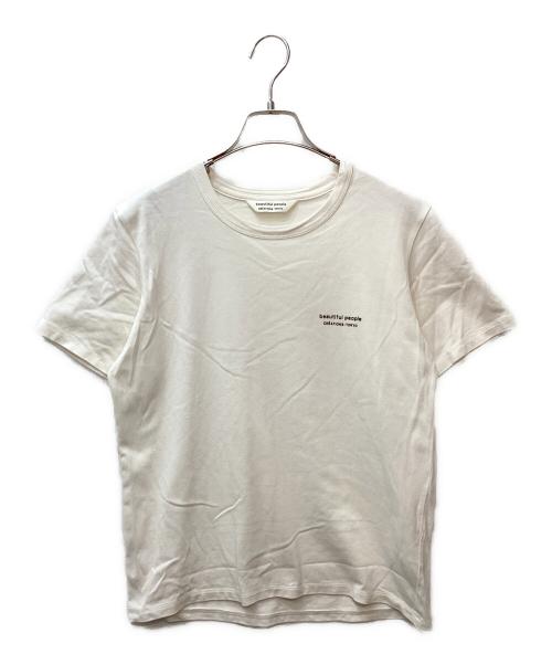 beautiful people（ビューティフルピープル）beautiful people (ビューティフルピープル) ワンポイントロゴTシャツ ホワイト サイズ:170の古着・服飾アイテム
