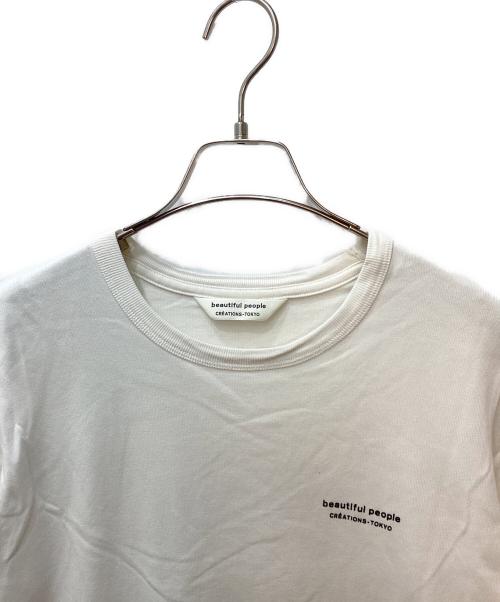 beautiful people（ビューティフルピープル）beautiful people (ビューティフルピープル) ワンポイントロゴTシャツ ホワイト サイズ:170の古着・服飾アイテム