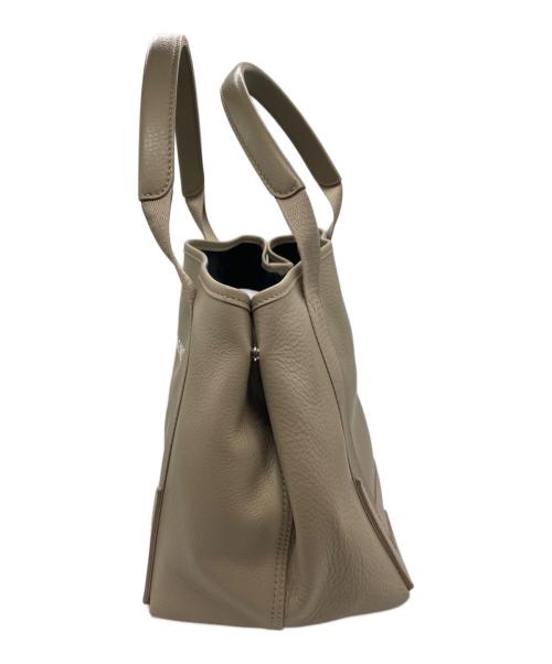 BALENCIAGA（バレンシアガ）BALENCIAGA (バレンシアガ) ネイビーカバスS トートバッグ ベージュの古着・服飾アイテム