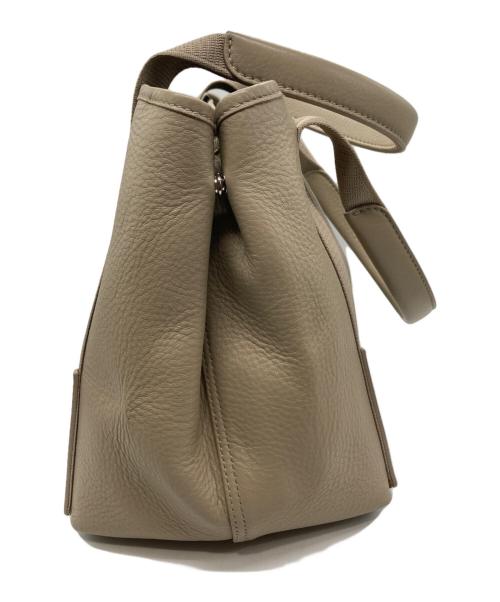 BALENCIAGA（バレンシアガ）BALENCIAGA (バレンシアガ) ネイビーカバスS トートバッグ ベージュの古着・服飾アイテム