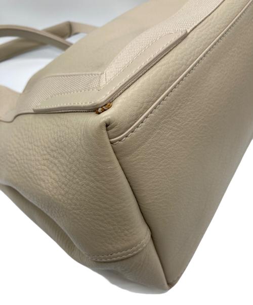 BALENCIAGA（バレンシアガ）BALENCIAGA (バレンシアガ) ネイビーカバスS トートバッグ ベージュの古着・服飾アイテム