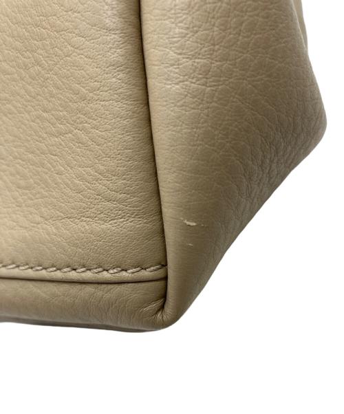 BALENCIAGA（バレンシアガ）BALENCIAGA (バレンシアガ) ネイビーカバスS トートバッグ ベージュの古着・服飾アイテム