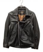 MR.OLIVEミスターオリーブ）の古着「シープレザーダブルジャケット」｜ブラック