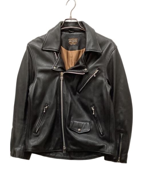 MR.OLIVE（ミスターオリーブ）MR.OLIVE (ミスターオリーブ) シープレザーダブルジャケット ブラック サイズ:Ｓの古着・服飾アイテム