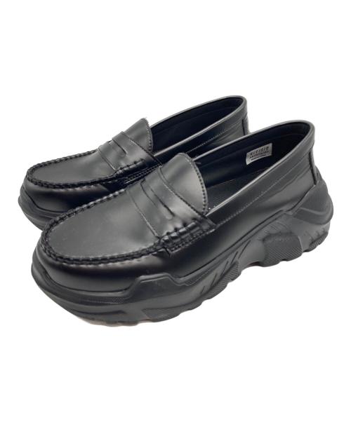 AKIKOAOKI（アキコアオキ）AKIKOAOKI (アキコアオキ) Regulated Gravity/レギュレートグラビティ ローファー ブラック サイズ:25cmの古着・服飾アイテム